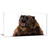 Fierce Grizzly- Animal Canvas Print PT2345