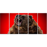 Fierce Grizzly - Animal Canvas Print PT2347