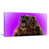 Fierce Grizzly - Animal Canvas Print PT2348