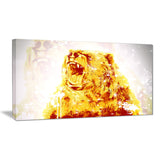 Sparkling Bear- Animal Canvas Print PT2349