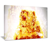 Sparkling Bear- Animal Canvas Print PT2349