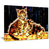 Vivid Kittens- Animal Canvas Print PT2352