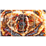 Brash Bear- Animal Canvas Print PT2354