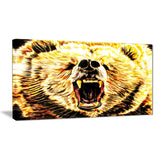 Brazen Bear- Animal Canvas Print PT2356