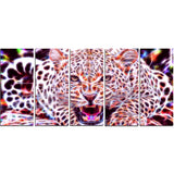 Glowing Wild Cat- Animal Canvas Print PT2367