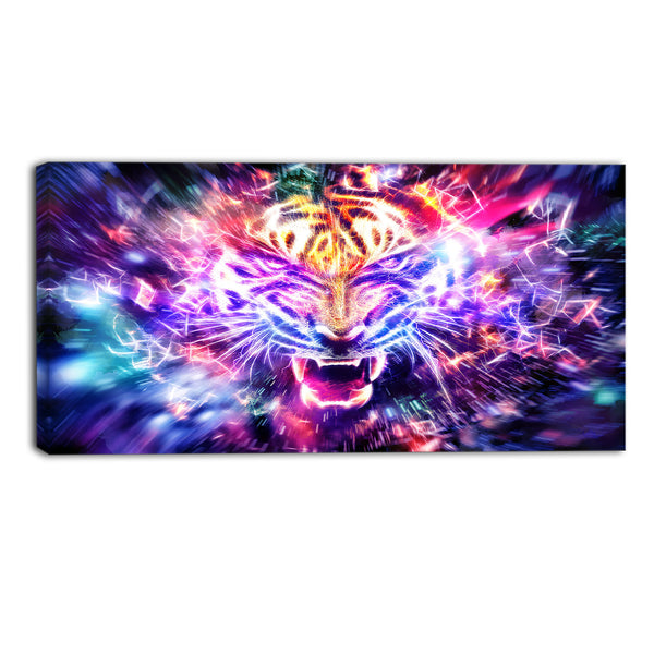 Electrifying Lion- Animal Canvas Print PT2399