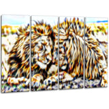 Soul Mates - Lion Canvas Art PT2422