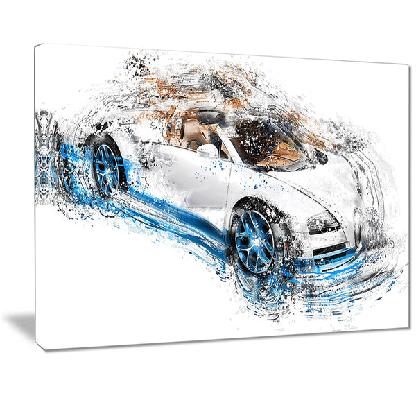 White and Blue Convertible PT2641