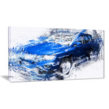 Blue Tuner Car PT2645