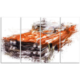 Burnt Orange Classic Car PT2652