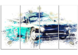 Shades of Blue Car Art PT2659