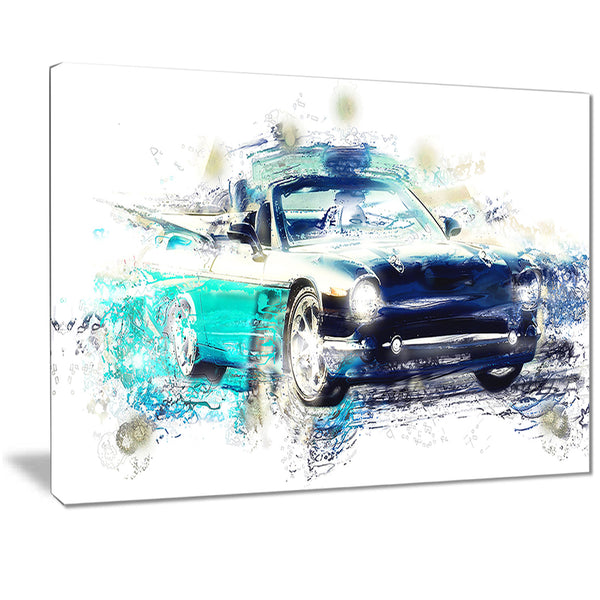 Shades of Blue Car Art PT2659