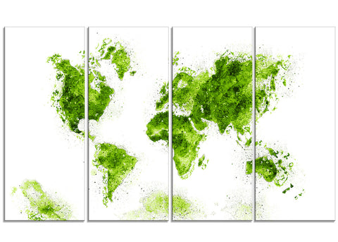 Green - Map Canvas Art #PT2708-2