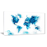 Blue - Map Canvas Art PT2708-3