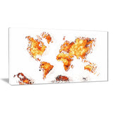 Orange - Map Canvas Art #PT2708-4