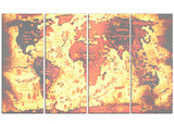 Hazy Orange -  Map Canvas Art PT2711