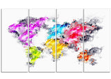 Colors of the Rainbow -  Map Canvas Art PT2737