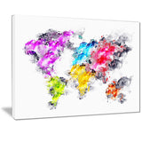 Colors of the Rainbow -  Map Canvas Art PT2737