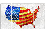 USA Flag on the Map' PT2834