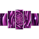 Purple Rose Digital Artwork on Cotton canvas  PT3007