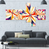 Crystalize Pink Floral Art on canvas  PT3013