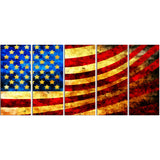 God Bless America Flag canvas Art PT3017