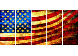 God Bless America Flag canvas Art PT3017