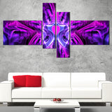 Heart at the Center Purple Abstract canvas  PT3024