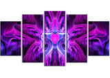 Heart at the Center Purple Abstract canvas  PT3024