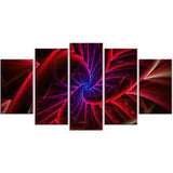 Purple & Red Entanglement Abstract canvas  PT3027