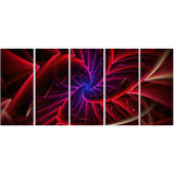 Purple & Red Entanglement Abstract canvas  PT3027