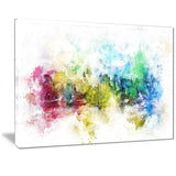 Vivid Colors Cityscape  - Large Canvas Art PT3302