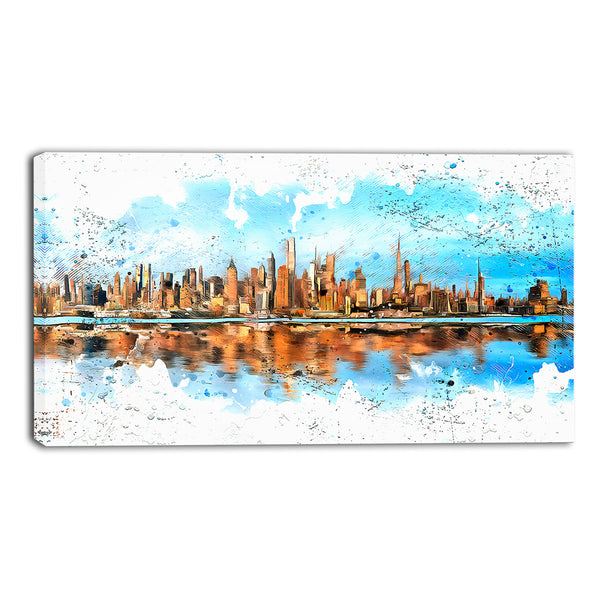 City in America Cityscape - Large Canvas Art PT3311