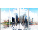 Backside Cityscape  - Large Canvas Art PT3314