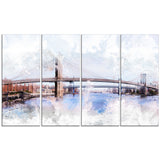 Bridge Cityscape  - Large Canvas Art PT3318