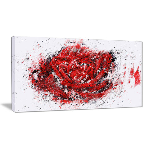 Red Rose - Floral Canvas Artwork