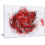 Red Rose - Floral Canvas Artwork