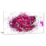 Pink Rose - Floral Canvas Artwork