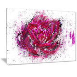 Pink Rose - Floral Canvas Artwork