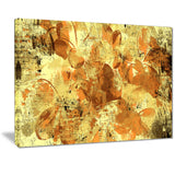 Orange Yellow Flower Petals - Floral Canvas Artwork