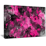 Pink Flower Petals - Floral Canvas Artwork