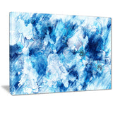 Blue Abstract Flowers - Floral Canvas Artwork