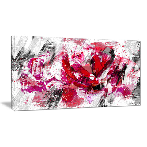 Red Rose Art - Floral Canvas Artwork