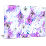 Lavender Flower Bed - Floral Canvas Artwork