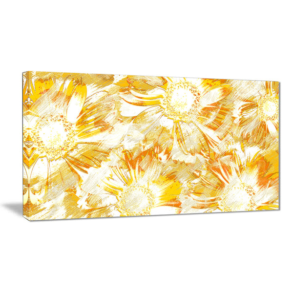 Yellow Flowers - Floral Canvas Artwork