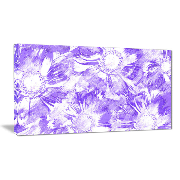 Purple Flowers - Floral Canvas Artwork
