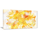 Yellow Flower - Floral Canvas Artwork