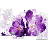Blooming Purple Flower - Floral Canvas Artwork