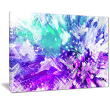 Hues of Blue Flower Art - Floral Canvas Artwork