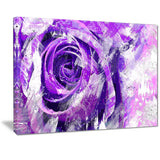 Purple Rose - Floral Canvas Artwork